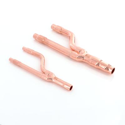 China Hailiang home copper refnet branch piping kit daikin refnet joints air conditioning branch pipe for sale