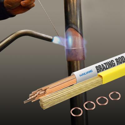 China Hailiang Silver Brazing Rod Flat Welding Copper Brazing Rod Electrode Welding Rod Manufacturing Factory for sale