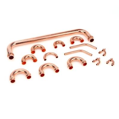 China Fit Hailiang Claw Refrigeration 3 Way Home Refrigeration Tripod Section Copper Tee Elbow Copper Tee for sale