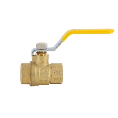 China 104 1-2 Home Kitchen Water Brass Ball Valve Plumbing Female Brass Ball Valve Threaded 2 Piece Body Ball Valves for sale