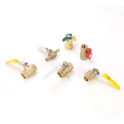 China Wholesale Home Kitchen Ball Valve Ball Valve Gas Ball Valves Female Threaded Brass Manufacture for sale