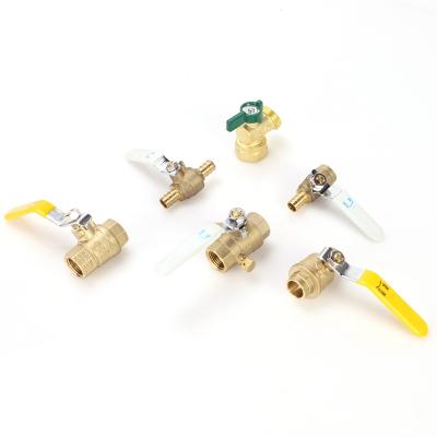 China Home Kitchen Hailiang All Type Brass Type Ball Valves Gas Pipeline Brass Handle Ball Valves Manufacturers for sale