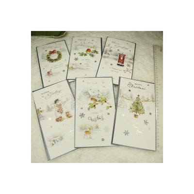 China Hot Selling Paper Holiday Bundle Cards Top Quality Kids Christmas Greeting Cards for sale