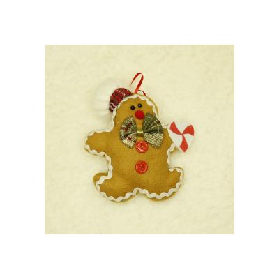 China Felt + Cotton Wadding Christmas Decorations Sales Dolls Gingerbread Pendant for sale