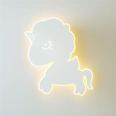 China Contemporary Professional Factory White Animal Led Lamps Modern Wall Lamp For Cafe for sale