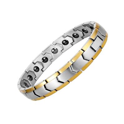 China European and American Knot Gold Love Metal Stainless Steel Couples Jewelry Durable Empty Bracelet for sale