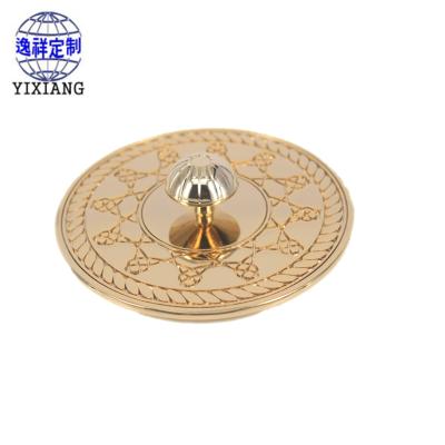 China Child Safe Manufacturers Direct Sales Gold Cup Lid Candle Metal High Quality Craft Customized Cup Lid Te koop