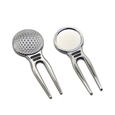 China Golf Accessories Custom Metal Blank Stamped Digging Tool Golf Repair Digging Tool Factory Manufacturer en venta