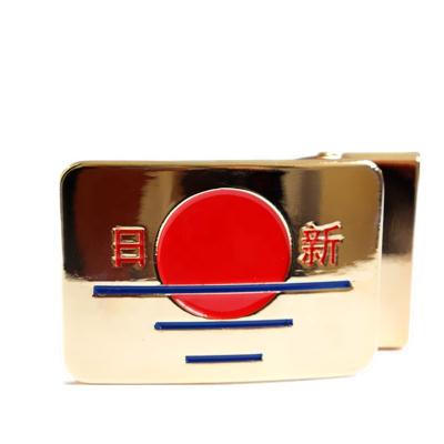 Chine ZINC Customized logo exquisite belt buckle plated belt buckle gold souvenir zinc alloy promotional belt buckle à vendre