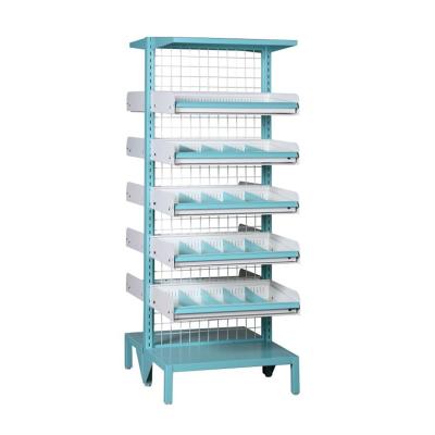 China Modern Double Side Medical Store Racks For Medical Store for sale