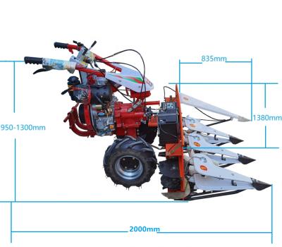 China Rice Shidi Brand Good Quality Low Price Agriculture Corn Soybean Pepper Sesame Reed Harvester Mini Wheat Rice Harvester for sale