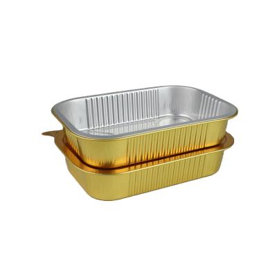 China Eco-friendly Disposable Foil Lunch Box Food Grade Take Out Containers With Lid Foil Lunch Box Foil Containers for sale