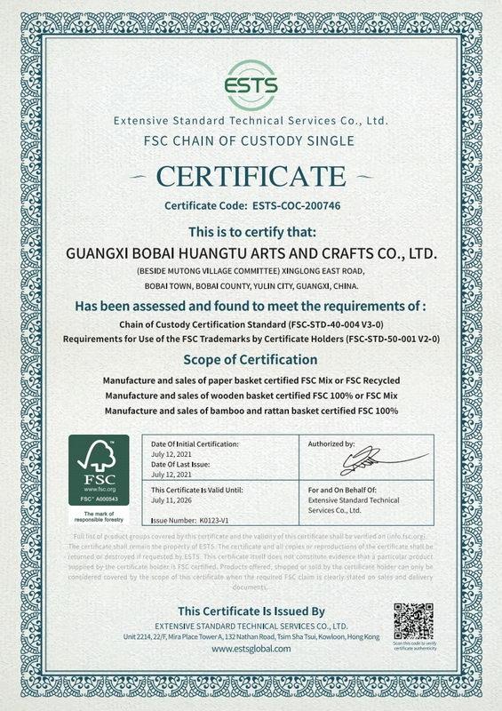 FSC - Guangxi Bobai Huangtu Arts& Craft Co., Ltd.