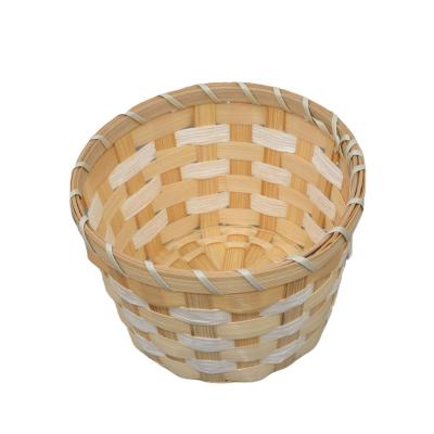 China Festival Decoration Huangtu Rattan Narrow Storage Miniature Basket Christmas Gift Basket Natural Woven Handmade Easter Candy Baskets for sale