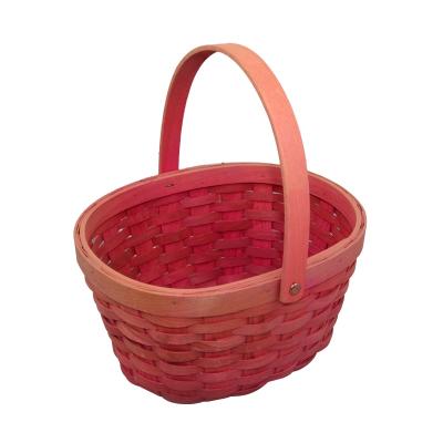 China Huangtu Cotton Sustainable Cute Rope Woven Christmas Desktop Storage Basket Bamboo Easter Basket for sale