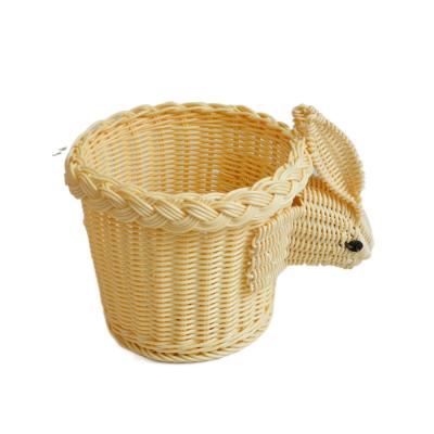 China Eco-Friendly Large Folding Laundry Basket With Lid Toy Storage Baskets Bin High Quality Cloth Cute Animal Hamper For Kids Handmade for sale