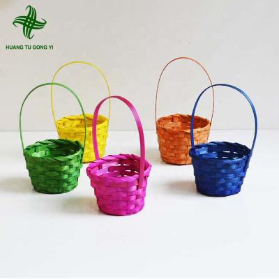 China Festival Decoration Huangtu Kitchen Storage Basket Small Handmade Wooden Hanging Basket Rattan Storage for sale