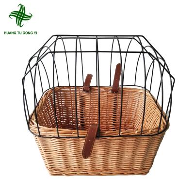 China Durable Huangtu Mounted Bicycle Aluminum Alloy Bicycle Basket Bicycle Accessories Retro Bike Basket for sale