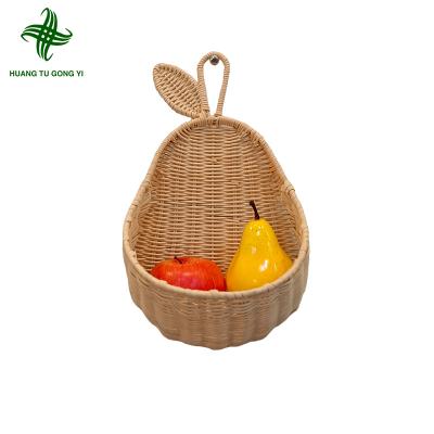 China New Minimalist Huangtu Rattan Straw Baskets Straw Baskets Hot-selling High Quality Natural Rattan Basket for sale