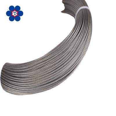 China Tie Wire Wire Rope For Net Protection 1x19 Stainless Steel Wire Rope Steel Rope 1.7mm for sale