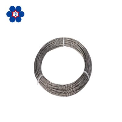 China Protective Steel Cable Tie Wire Balustrade 1x19 1.7mm Stainless Steel Wire Rope for sale