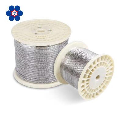 China Tie Wire Elevator Wire Rope 6x7 1.8mm Stainless Steel Wire Rope Steel Cable for sale