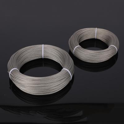 China Perfect Manufacturer Wire Rope 316 Stainless Steel Cable 7x7 2.5mm For Fishing Reel Racking Series for sale