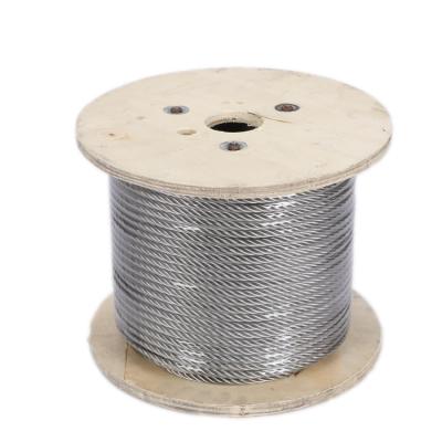 China Perfect Stainless Steel 6*37+IWRC Plastic Coated Material Wire Rope 20mm 21 Mm 304 316 Steel Wire Rope for sale