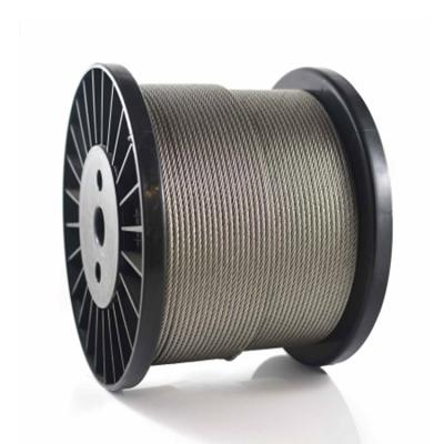 China Tie Wire 6x19+IWRC Stainless Steel Wire Rope AISI304 316 2mm 20mm Stainless Steel Wire Rope for sale