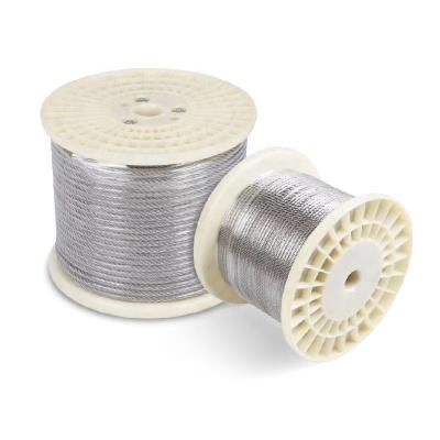 China Manufacturer 6x19 FC 10mm stainless steel ss316 easy cut steel wire rope for crane for sale