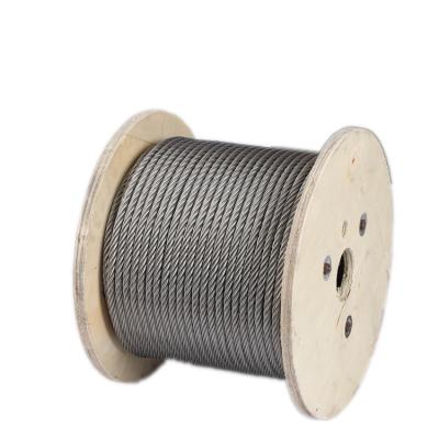 China 304 316 Perfect Galvanized High Tension 6*7+IWRC Stainless Steel Wire Rope Price for sale