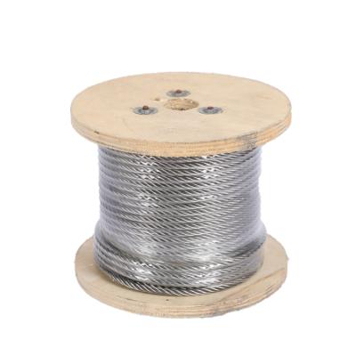 China 304 316 perfect ungalvanized high tension stainless steel wire rope 6*7+FC 1.5mm wire rope for sale