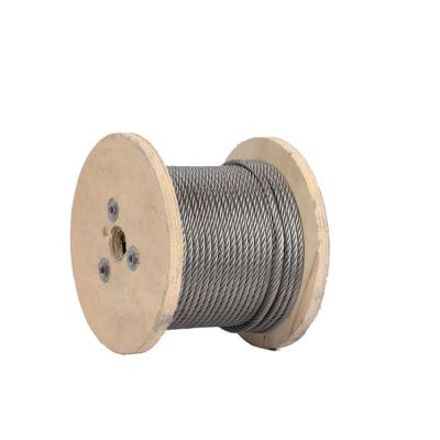 China Perfect high tension 6*7+FC durable 304 stainless steel cable rope 5mm stwwl wire rope 6mm for sale