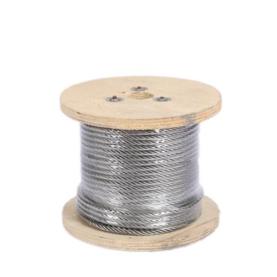 China Perfect High Tension Plastic Coated 304 316 7*7 1mm Stainless Steel Rope Wire Price Wire for sale