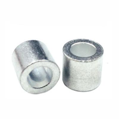 China Durable O Shape Aluminum Sleeve Ferrule For Aluminum Steel Wire Rope Pipe Ferrule for sale