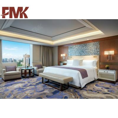 China Contemporary Luxury 5 Star Hotel Furniture Sets With Wooden Complete Hotel Bedroom Furniture for sale