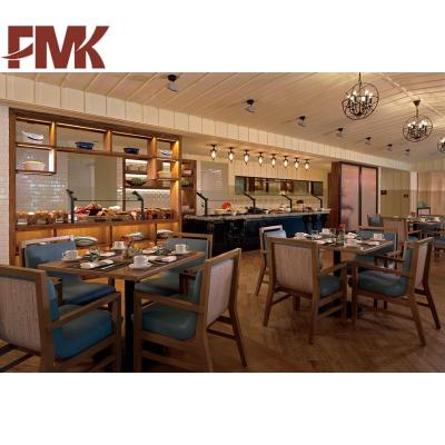 China Factory Made Solid Wood Finemark Hotel Restaurant Furniture Set Modern Hotel Chair And Table for sale