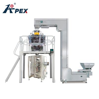 China High Accuracy Computer Control Snack Packing Forming Automatic Vertical Continuous Filling Pouch Food Plastic Bag Sealing Machine Te koop