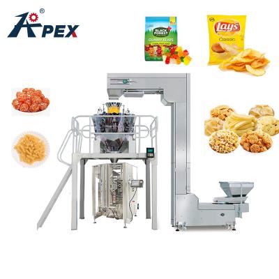 Cina Bean Snacks Sealing Nuts Rice Candy Potato Chips Vertical Automatic Pouch Sugar Food Packing Machine High Accuracy Cookie Chocolate Granule in vendita