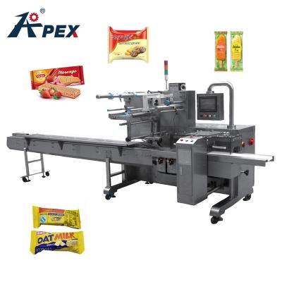 China Low Price Food Biscuit Wafer Sachet Ice Popsicle Candy Cookie Snacks Bread Candy FlowAutomatic Pouch Horizontal Food Packing Machine Te koop