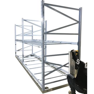 China Clear 7 Rack Vertical Grow Growing Racks For Hydroponic Greenhouse for sale