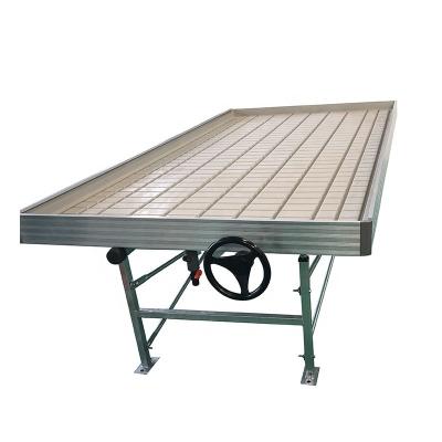 China 2020 Hot Sale Customized Greenhouse Factory Clear Nursery Ebb And Flow Bench Hydroponic Rolling System for sale