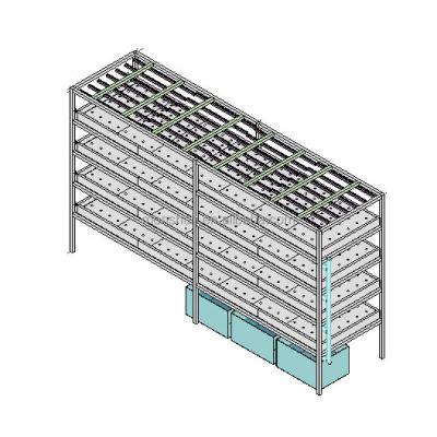 China Hydroponic Planting Multilayer Mobile Hydroponic Ebb And Flow Agriculture Grow Stand 2120*1080*2345mm for sale