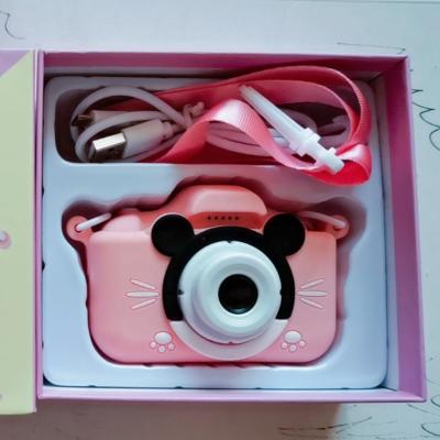 China Nice Motion JPEG Anti-fall Mini Mouse Kids Digital Camera For Boys And Girls Double Lens Cut Toy Children's Camera for sale