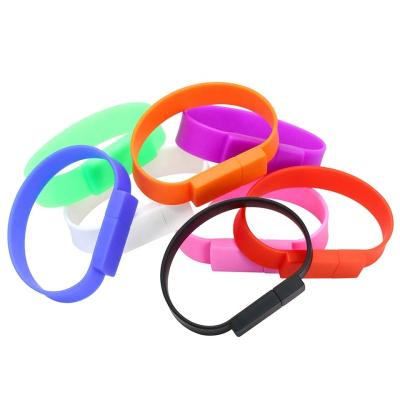 China Slap USB wristbands hot! Silicone Wristband Slap Band Wristband 2GB 4GB 8GB USB Flash Drive for sale