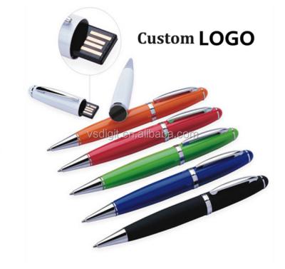 China Exclusive Metal Logo Ballpoint Pen USB Training Touch Pen USB 2.0 Custom Flash Memory Training Pen for sale