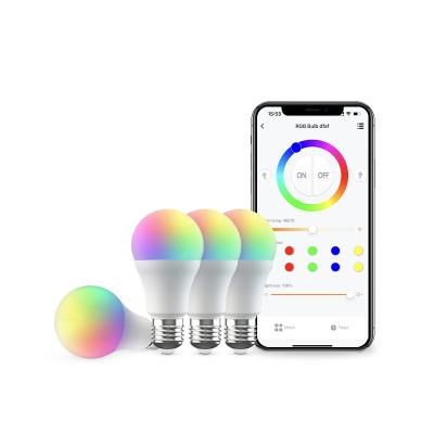 China 4-Pack E27/E26 BroadLink Bluetooth Mesh Dimmer RGB Bulbs Smart Home Lights Residential Works with Alexa, Google Assistant for sale