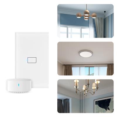 China 1/2/3 band USA 100-240V standard Google Alexa WiFi Smart Light Switch with S3 hub gateway S3-TC3-US-1/2/3 for sale