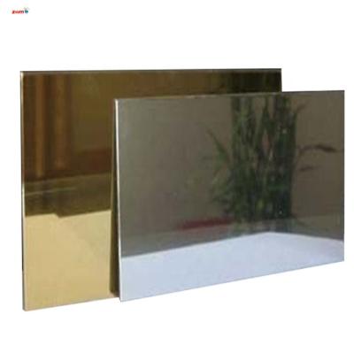 China Aluminum Plastic Composite Wall Cladding Mirror Sheet / Exterior Paint ACP Sheets / Mirror ACP Plates for sale