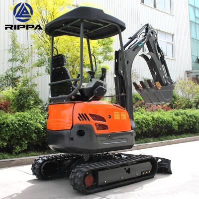 China Rippa Earth-moving Machinery Small Mini Bagger Digger Excavator 1.5 Ton 1.2 Ton 1 Ton Mini Excavator en venta